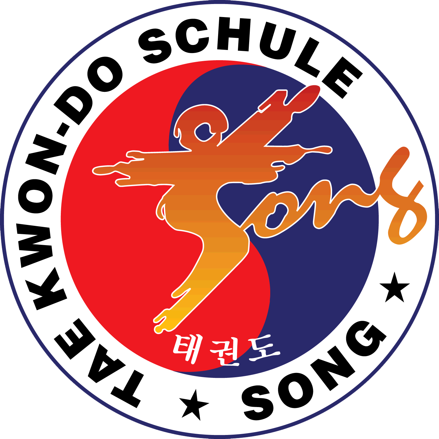 3er Set Aufkleber Takewondo Schule Song